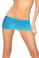 Roma Costume Lycra Micro Mini Skirt - Turquoise