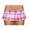 Roma Costume 6" Pleaded Plaid Skirt-Pink Plaid