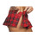 Roma Costume 6" Pleaded Plaid Skirt-Red Plaid