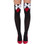 Roma Costume Thigh High Heart Stockings with Bows