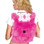 Roma Costume Fur Back Pack - Hot Pink