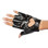 Roma Costume Gloves with Cut-out Heart and Stones - Black