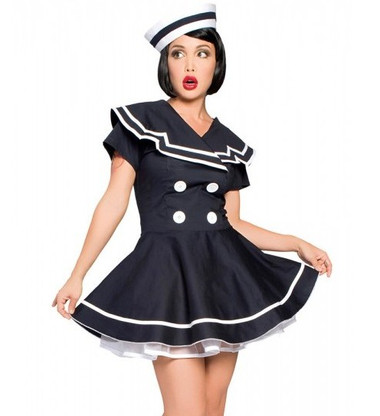 Roma Costume 2Pc Pin-Up Captain