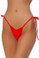 Roma Costume String Back Tie Side Bottom - Red