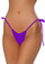 Roma Costume String Back Tie Side Bottom - Purple