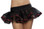 Roma Costume Lace with Ribbon Weave Edged Petticoat - Black/Red