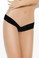 Elegant Moments Lace V Shaped Thong - Black