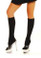 Elegant Moments Opaque Knee High  - Black
