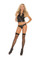 Elegant Moments Fishnet Thigh High - Black