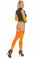 Elegant Moments Fishnet Thigh High - Neon Orange