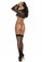 Elegant Moments Sheer Thigh High with rhinestone Back Seam