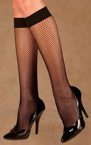 Elegant Moments Fishnet Knee Hi