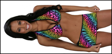 Blue Orchid Exoticwear Samantha Skirt Set W/Thong