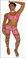 Blue Orchid Exoticwear Glitzy Cage Chap Set