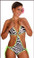 Blue Orchid Exoticwear Dynamite Diva Sugar Kiss Tie Side Romper and Thong