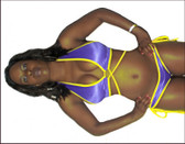 Blue Orchid Exoticwear Dynamite Diva Ebony Princess Short Set W/Thong