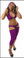 Blue Orchid Exoticwear Synful Jungle Power Hoodie Set with Matching Capri Legs and Thong