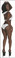 Blue Orchid Exoticwear Synful Dominique Hooded Top, Tie Shorts and Thong