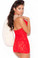 Elegant Moments Deep V Lace Halter Dress