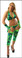 Blue Orchid Exoticwear Synful Diva Capri Leg Set with Thong And Gauntlets