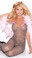 Elegant Moments Leopard Bodystocking with Satin Bows