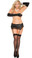 Elegant Moments Satin Garterbelt Queen Size - Black