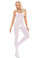 Elegant Moments Opaque Bodystocking Queen Size - White