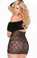 Elegant Moments Cupless Lace Dress Plus
