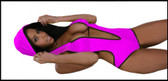 Blue Orchid Exoticwear Hot Hoodie Romper with Thong