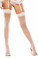 Elegant Moments Sheer Thigh Hi Queen Size - White