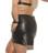 Elegant Moments Leather Pencil Mini Skirt with Back Zipper Queen Size