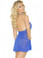 Elegant Moments Lace Mini Dress Queen Size - Royal