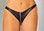 Elegant Moments Zip Up Leather Thong Panty Queen Size