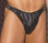 Elegant Moments Men's Leather Thong with Side Snaps Queen Size
