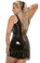 Elegant Moments Vinyl Mini Dress Plus