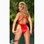 Starwear USA Canales Retro Sexy One Piece Suit - Red Wet Look