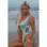 Starwear USA Danica Tank Style One Piece Swimsuit - Sky Blue