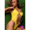 Starwear USA Danica Tank Style One Piece Swimsuit - Yellow