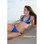 Starwear USA Eclipse High Hip Brazilian Bikini Bottom Swimsuit - Blue Foil