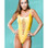 Starwear USA Encounter Slash Front One Piece Swimsuit -Yellow