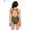 Starwear USA Equinox Classic Cut One Piece Swimsuit - Olive Leopard
