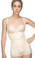 Vedette Megane Open Bust Bodysuit with Lace Trim - Nude