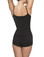 Vedette Megane Open Bust Bodysuit with Lace Trim - Black