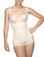 Vedette Megane Open Bust Bodysuit with Lace Trim - Nude