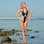 Starwear USA Lianna Extreme Thong Back Halter One Piece Swimsuit - Black Foil