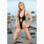 Starwear USA Lianna Extreme Thong Back Halter One Piece Swimsuit - Black Foil
