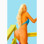 Starwear USA Lianna Extreme Thong Back Halter One Piece Swimsuit - Turquoise Wet Look