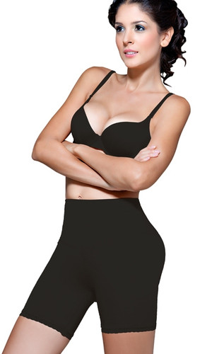 Vedette Dominique Mid-Thigh Panty Short Body Shaper - Black