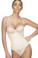 Vedette Nadine Strapless Bodysuit in Thong - Nude