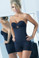 Ann Chery Latex Shirly Strapless Shapewear - Black